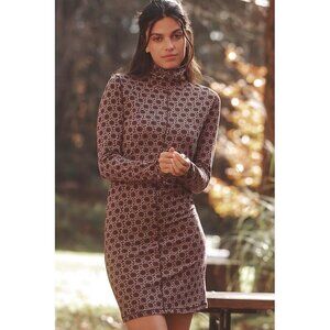 Nation Los Angeles Sz. S Astrid Long-Sleeve Turtleneck Mini Dress